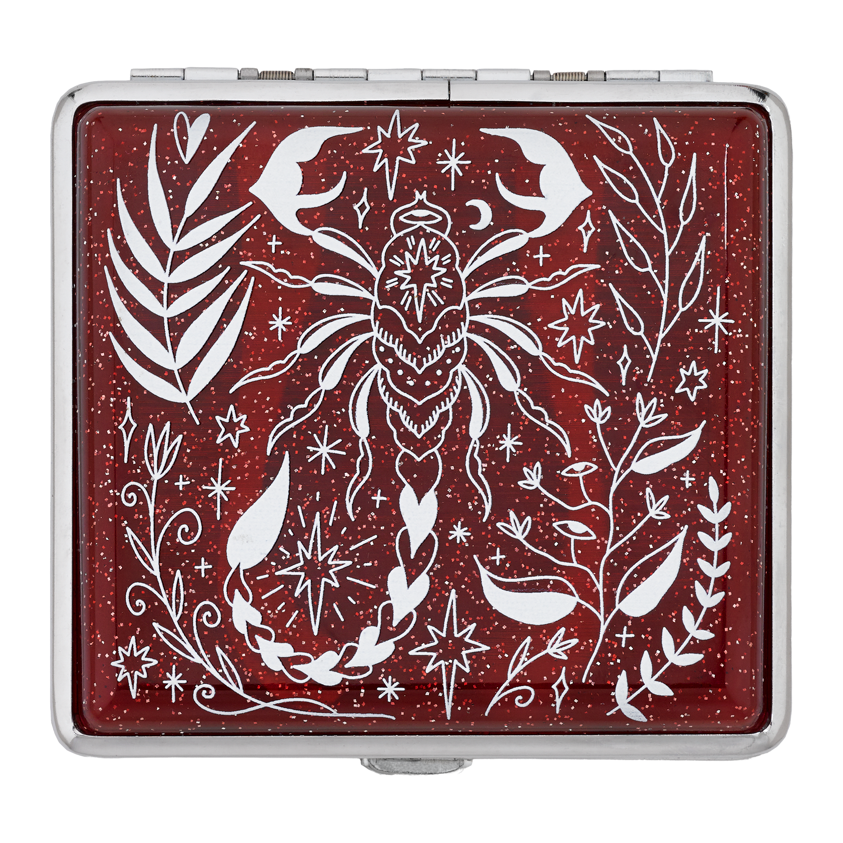 Scorpio Joint Case | Red Glitter Zodiac Stash Box
