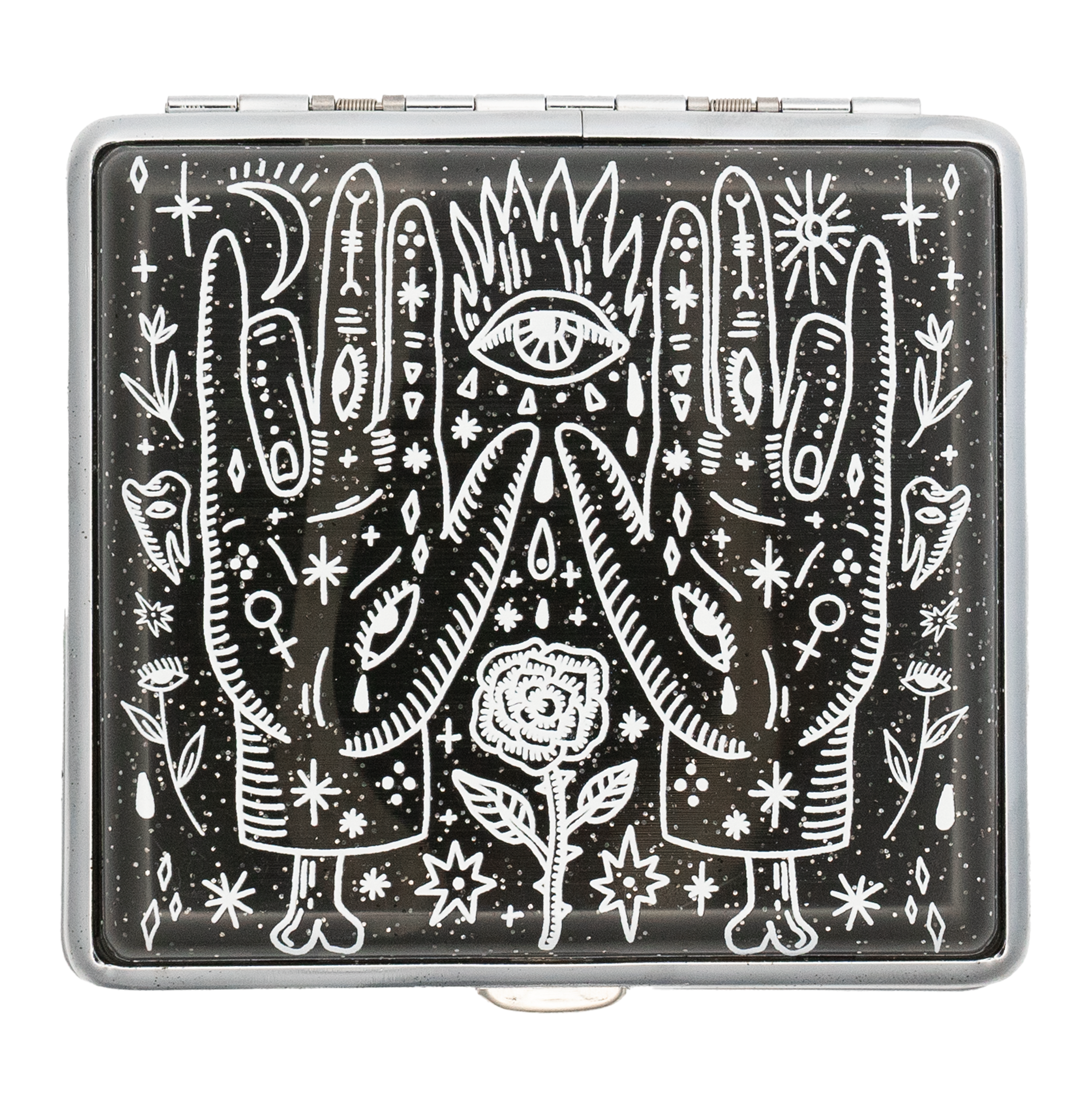 Sun Mudra Joint Case | Black Ritual Stash Box