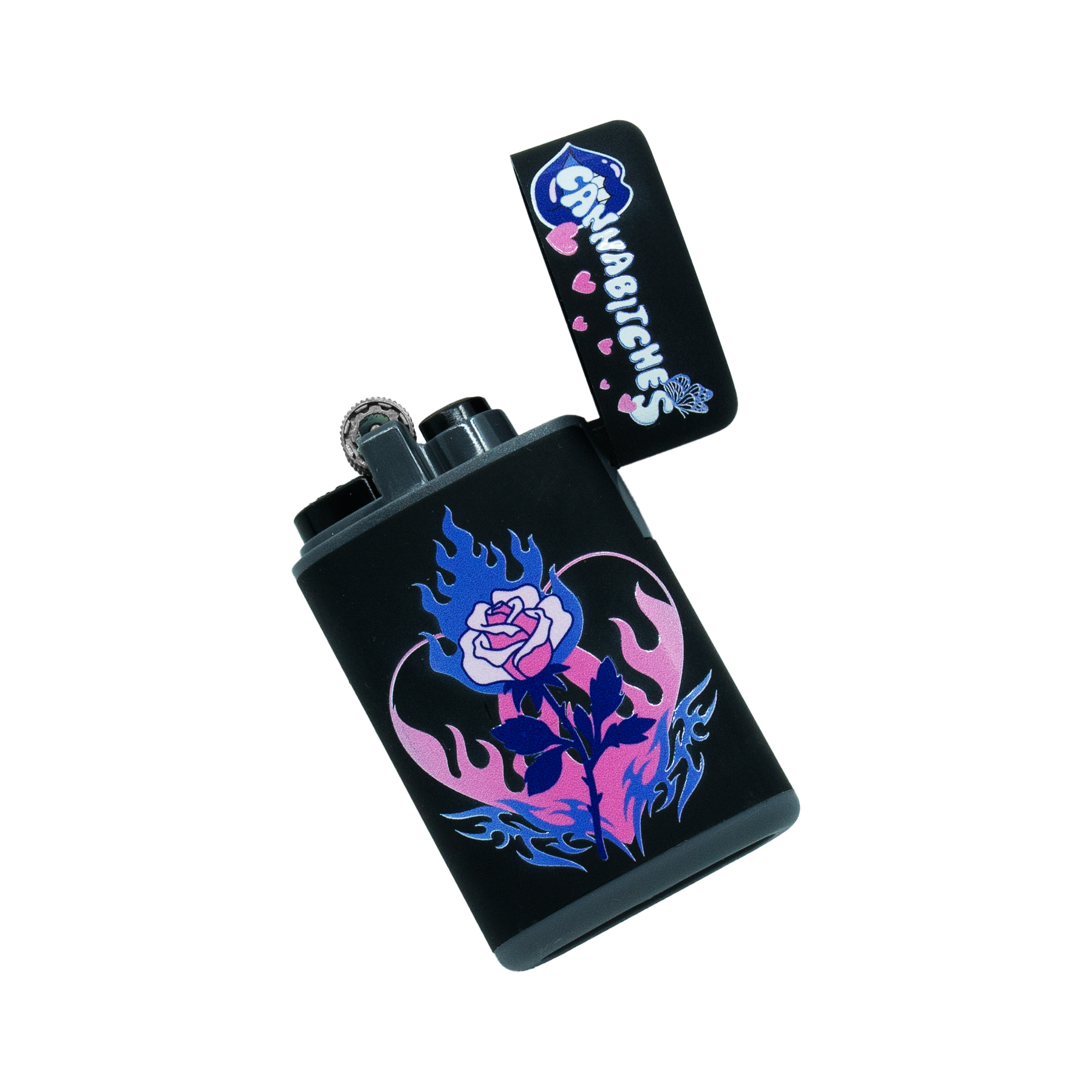 Heart on Fire Torch Flip Lighter