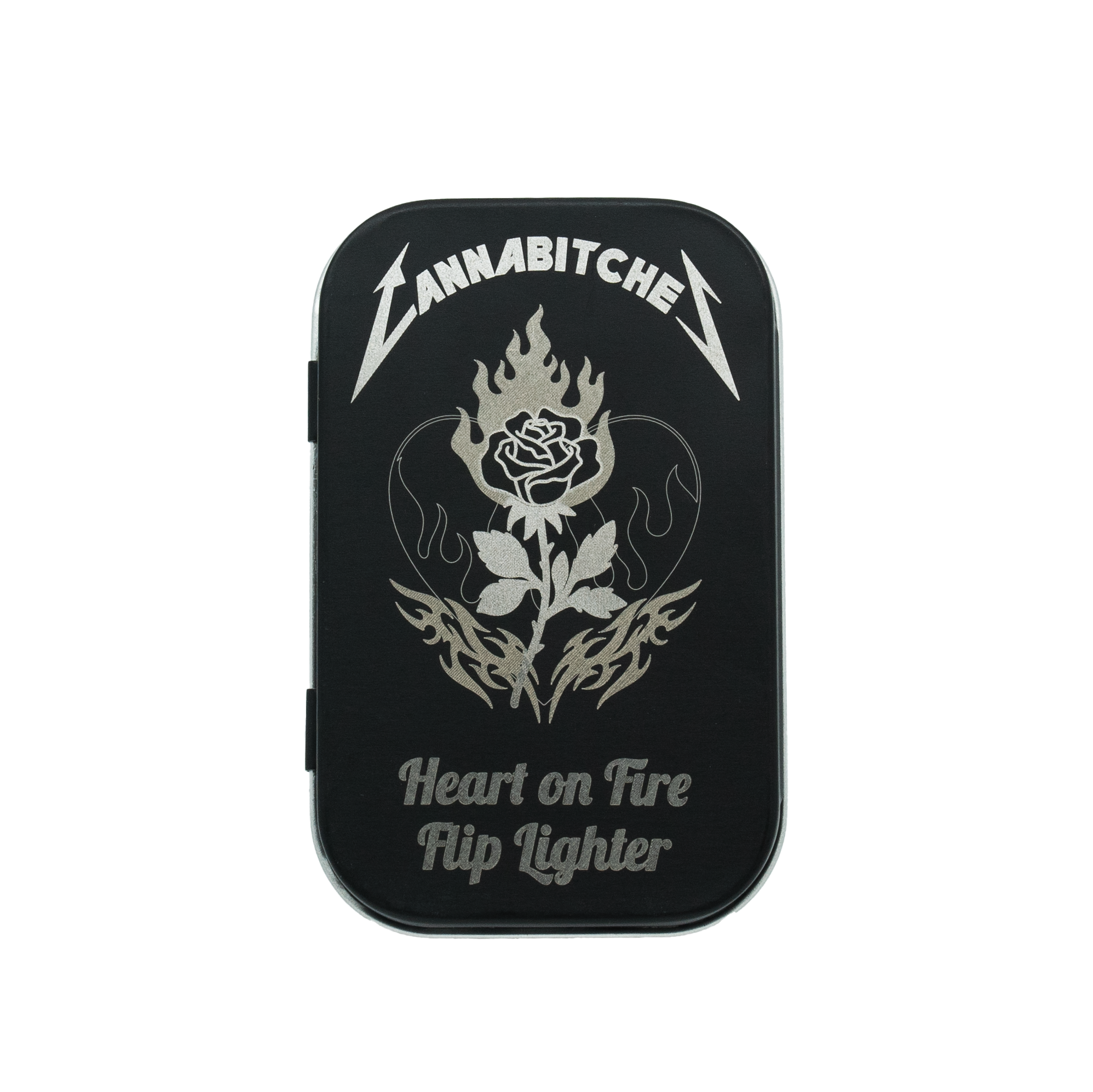 Heart on Fire Torch Flip Lighter