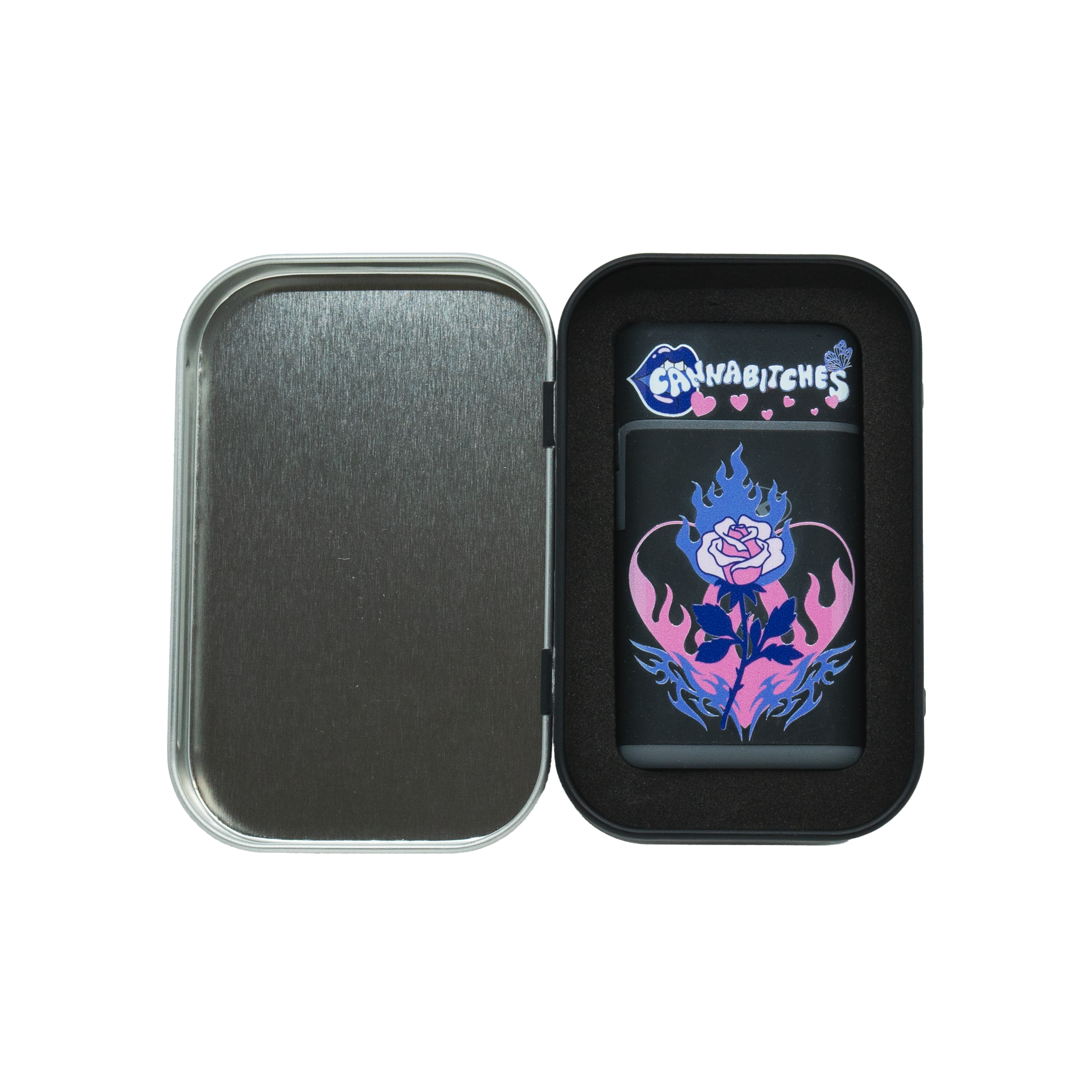 Heart on Fire Torch Flip Lighter