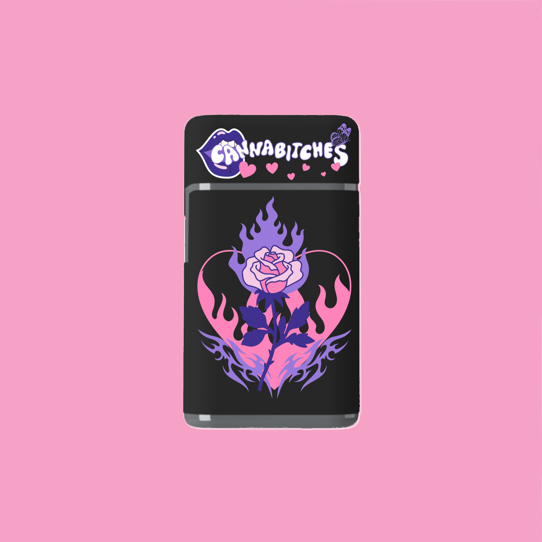 Heart on Fire Torch Flip Lighter