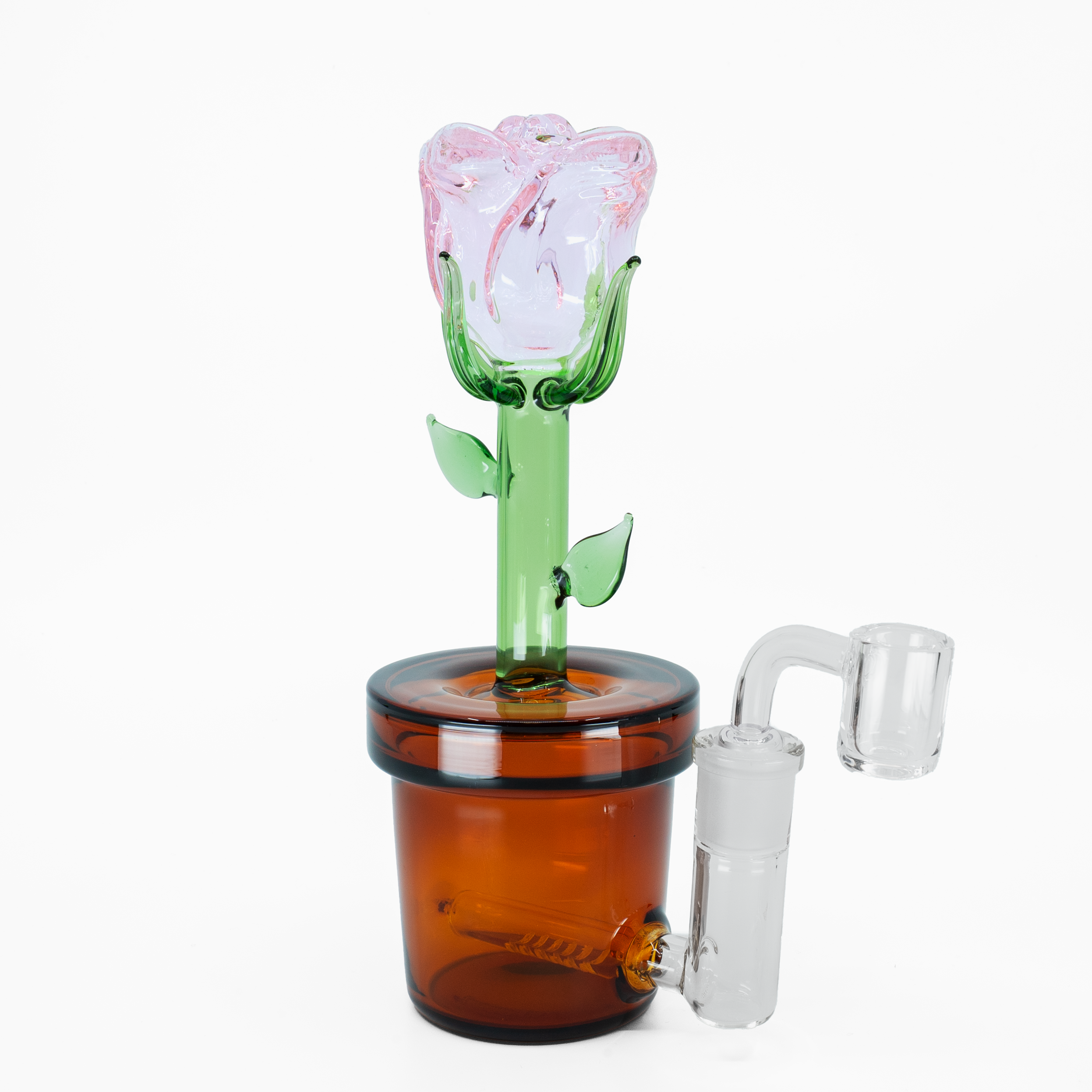 Potted Plant Bubbler | Rose Dab Rig