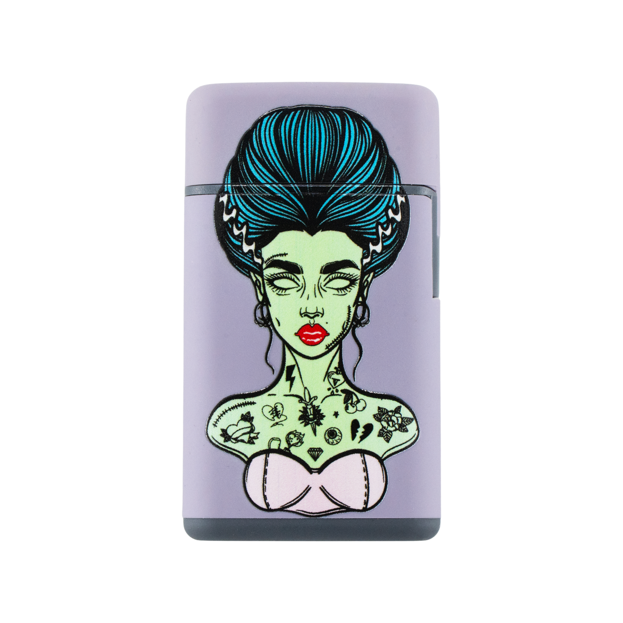 Purple Bride of Frankenstein Flip Torch Lighter