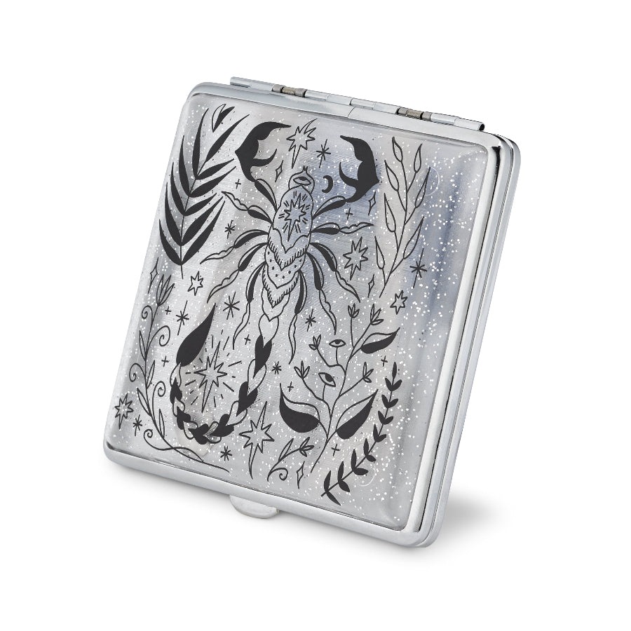 Scorpio Joint Case | Clear Glitter Compact Stash Box