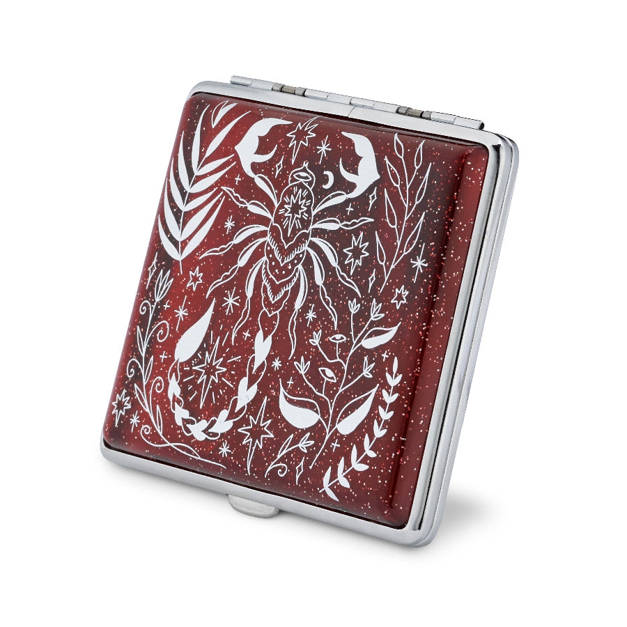 Scorpio Joint Case | Red Glitter Astrology Stash Box
