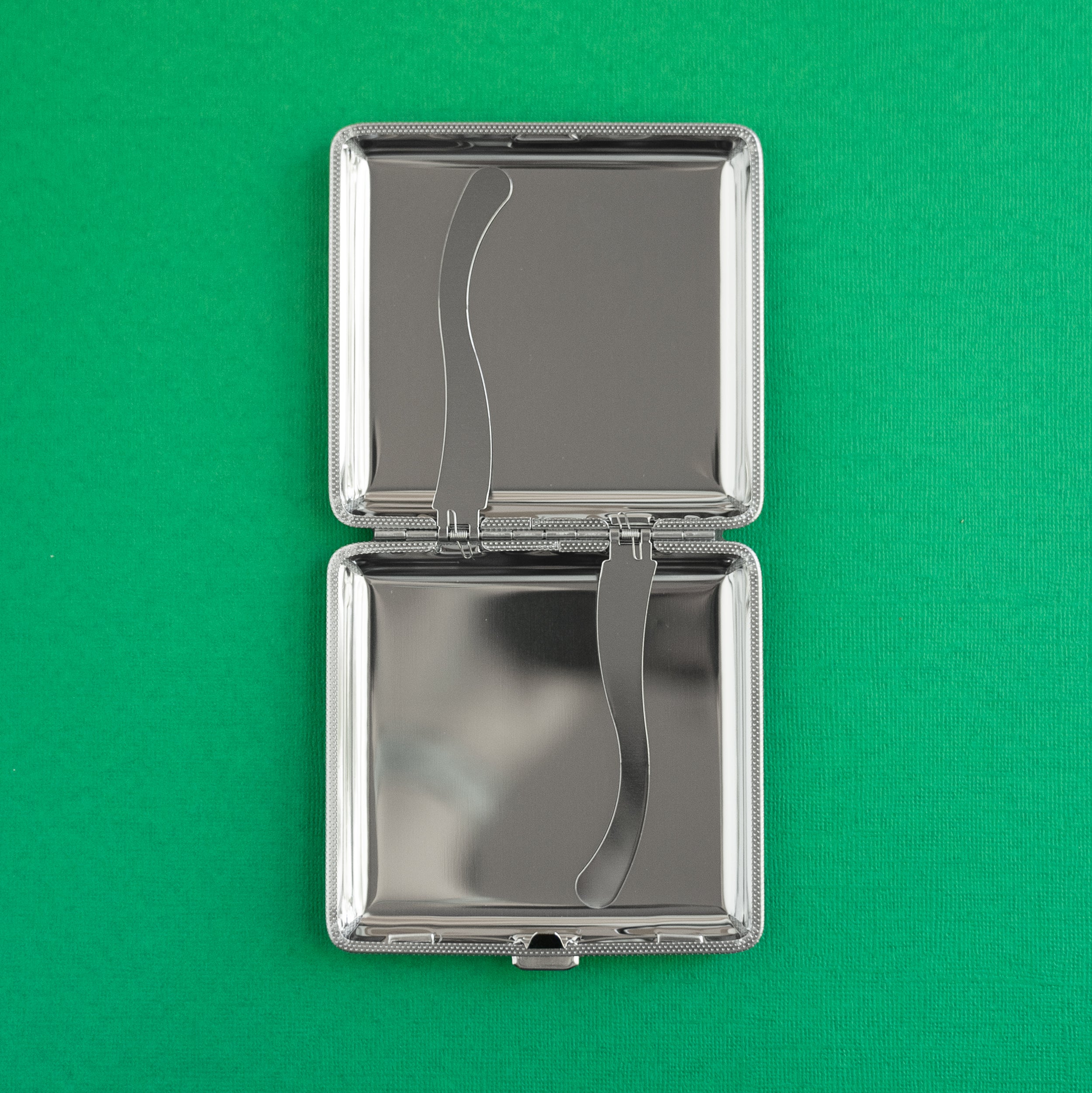inside the metal case
