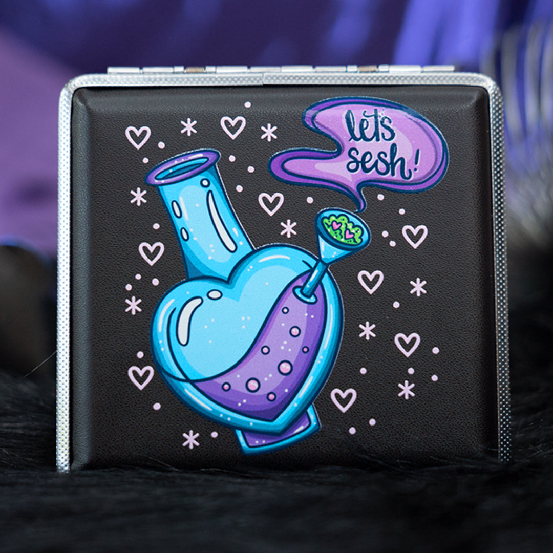 Let's Sesh Joint or Vape Stash Case by Tarryn Ann