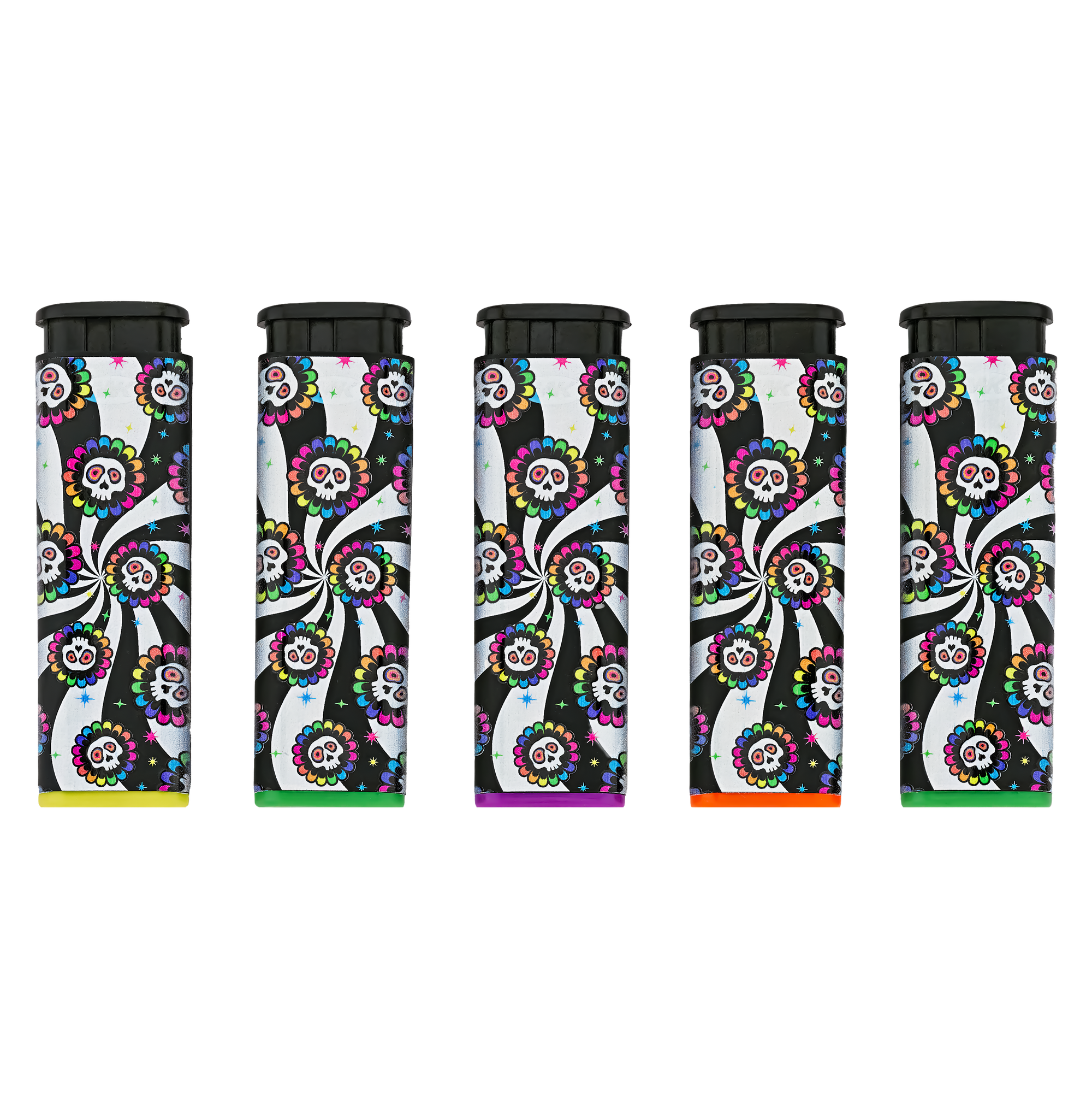 Torch Lighter Multi Pack - Candy Skull Design