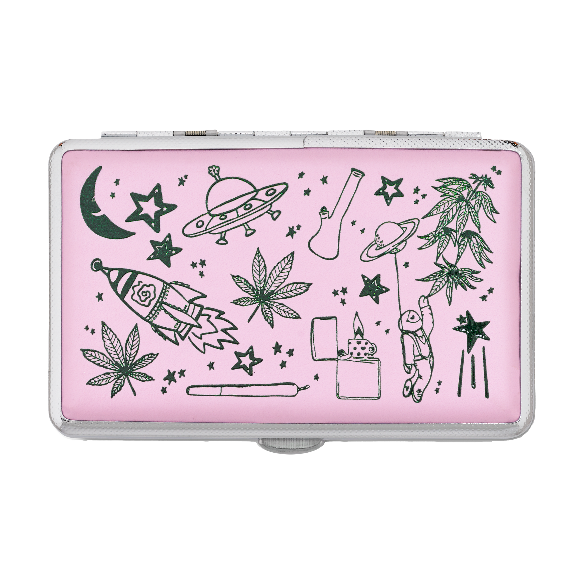 Feelin Spacey | Pink Vape Stash Case by Em.Hashh