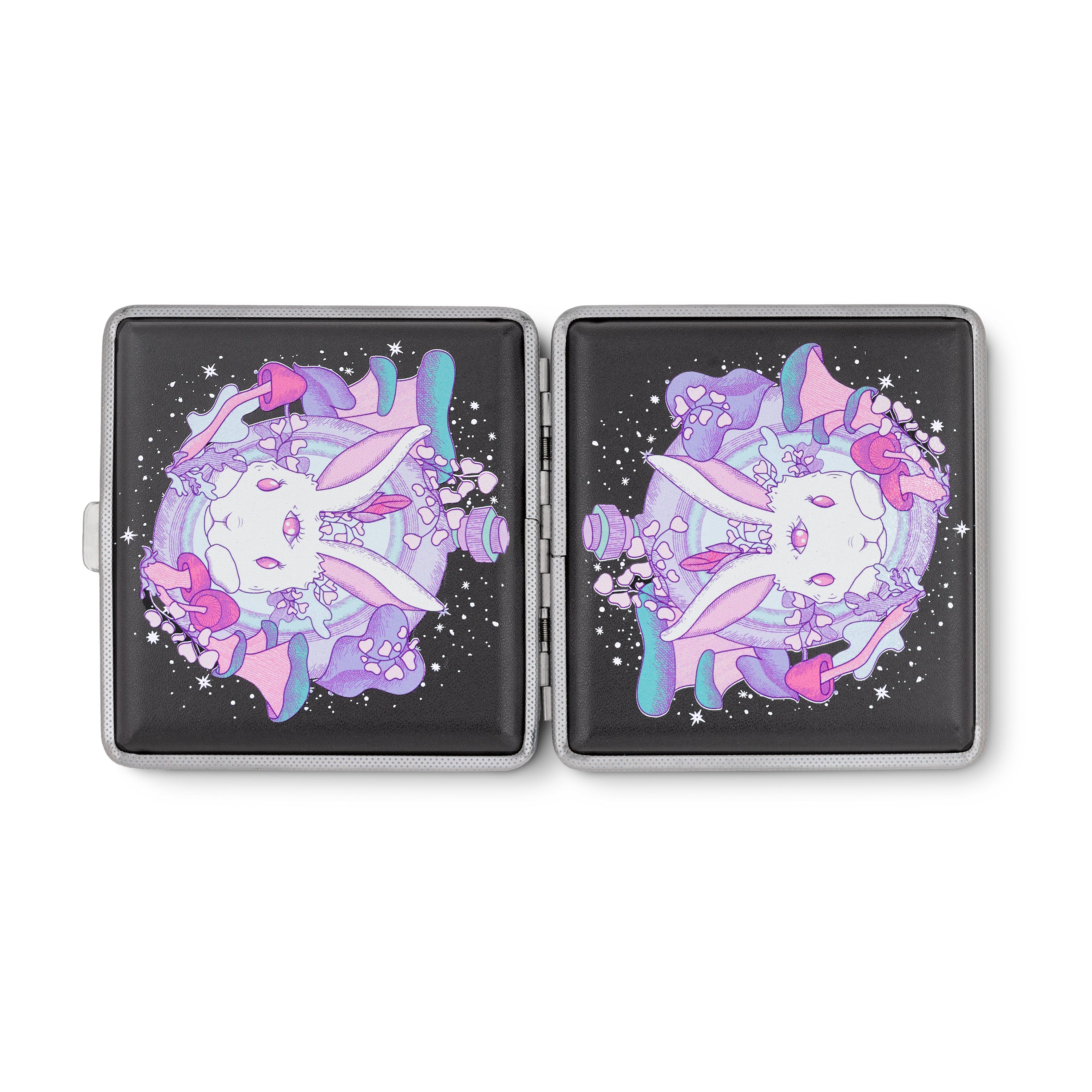 Follow the White Rabbit | Psychedelic Bunny Joint Case by Ella Dandelion