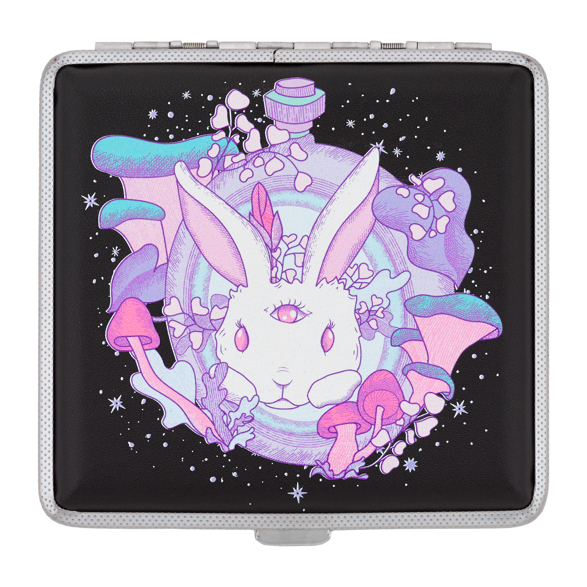 Follow the White Rabbit | Psychedelic Bunny Joint Case by Ella Dandelion