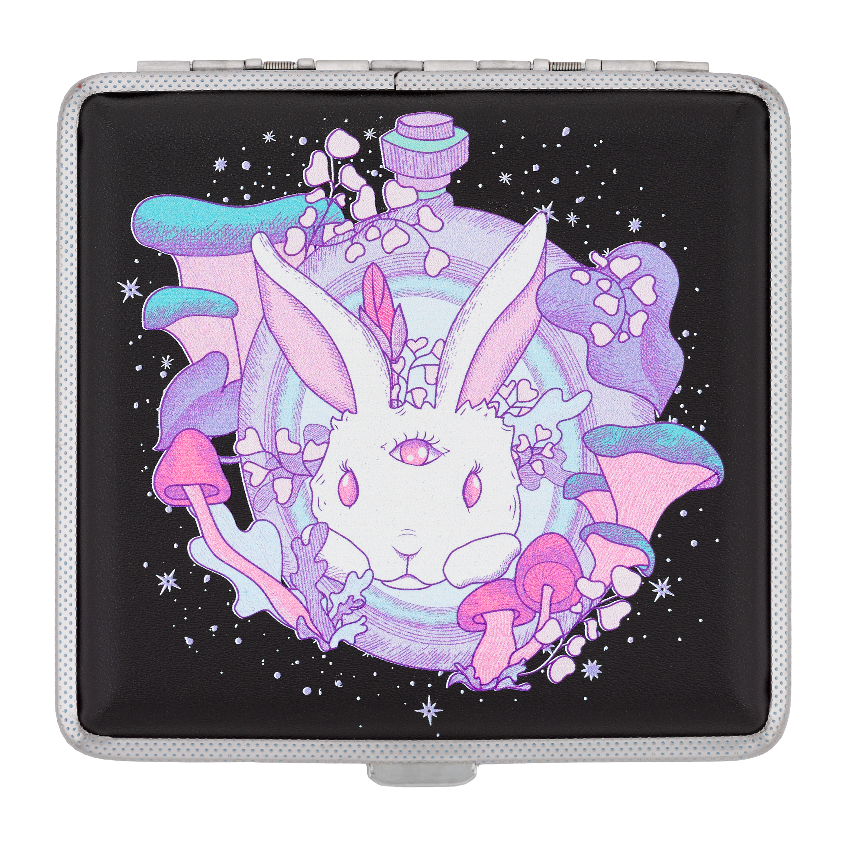 Follow the White Rabbit | Psychedelic Bunny Joint Case by Ella Dandelion