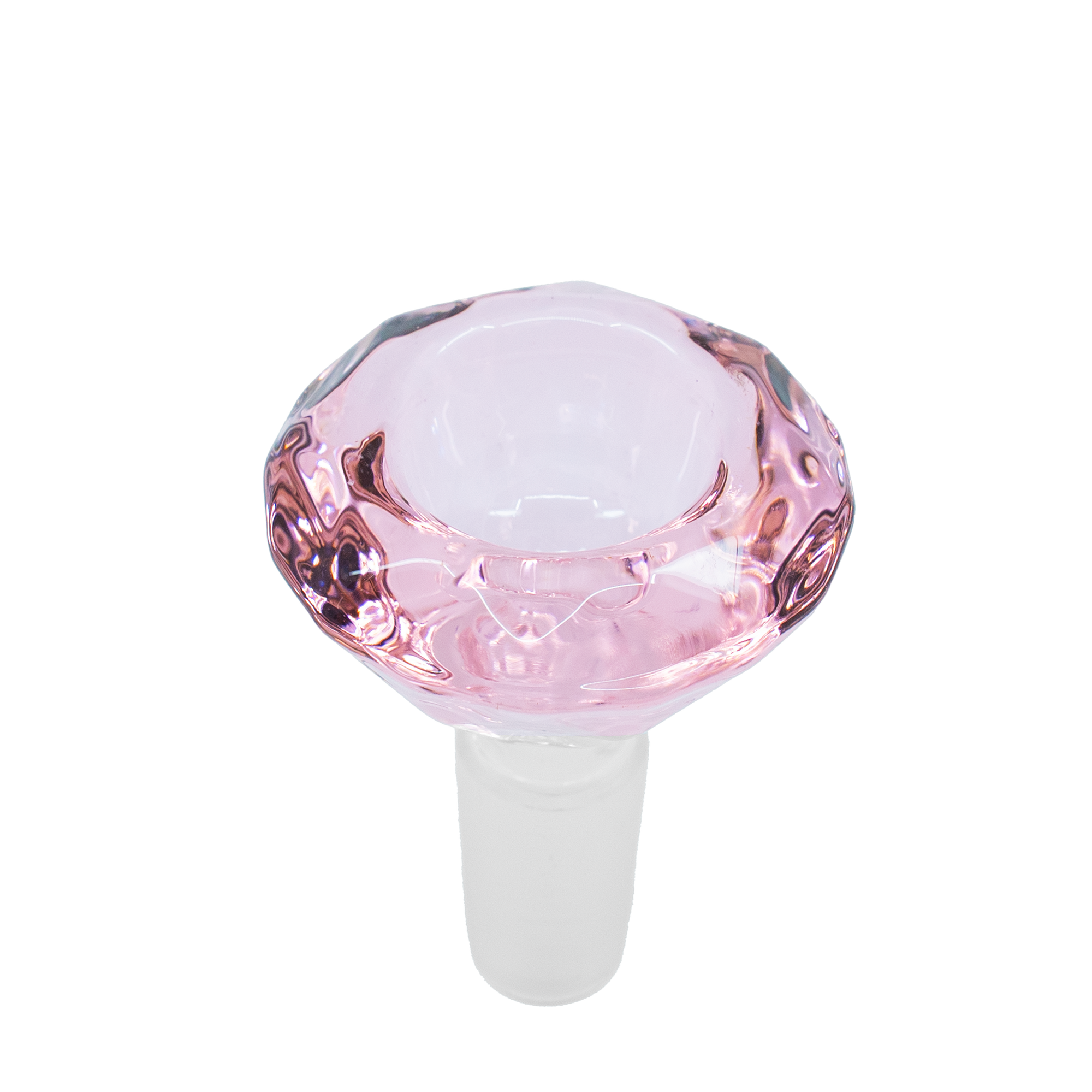 Diamond Bowl | Pink Crystal Glass Bong Bowl (14mm)