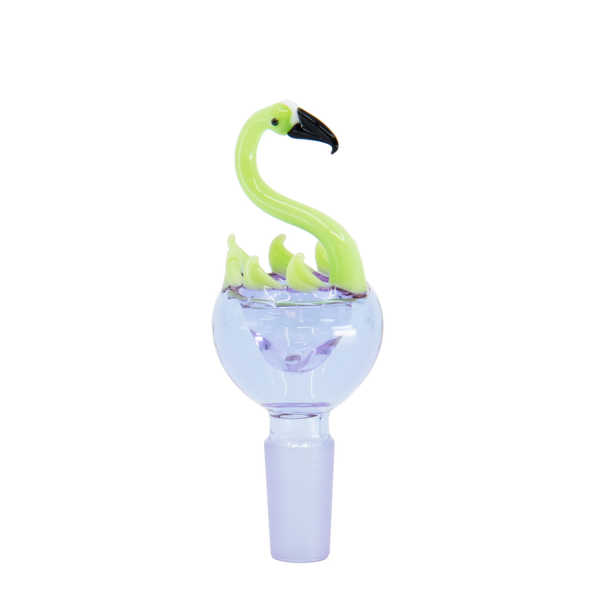 Flamingo Bong Bowl | 14mm green Animal Glass Bowl