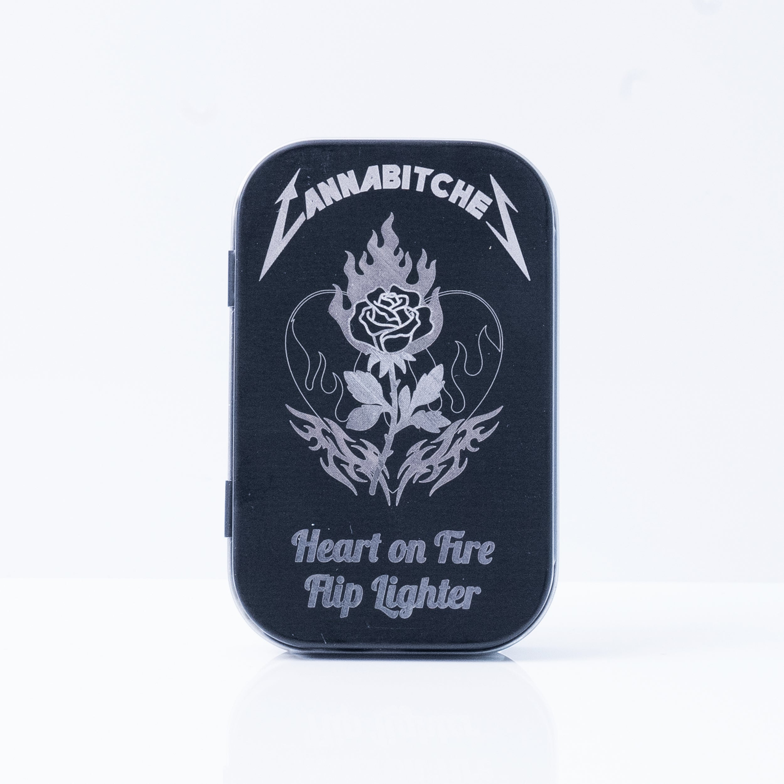 Heart on Fire Torch Flip Lighter