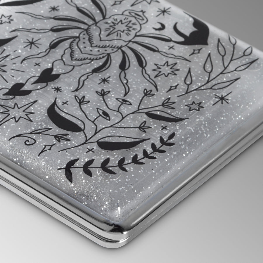 Scorpio Joint Case | Clear Glitter Compact Stash Box