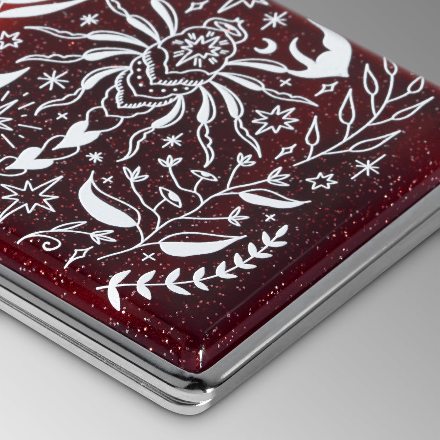 Scorpio Joint Case | Red Glitter Astrology Stash Box