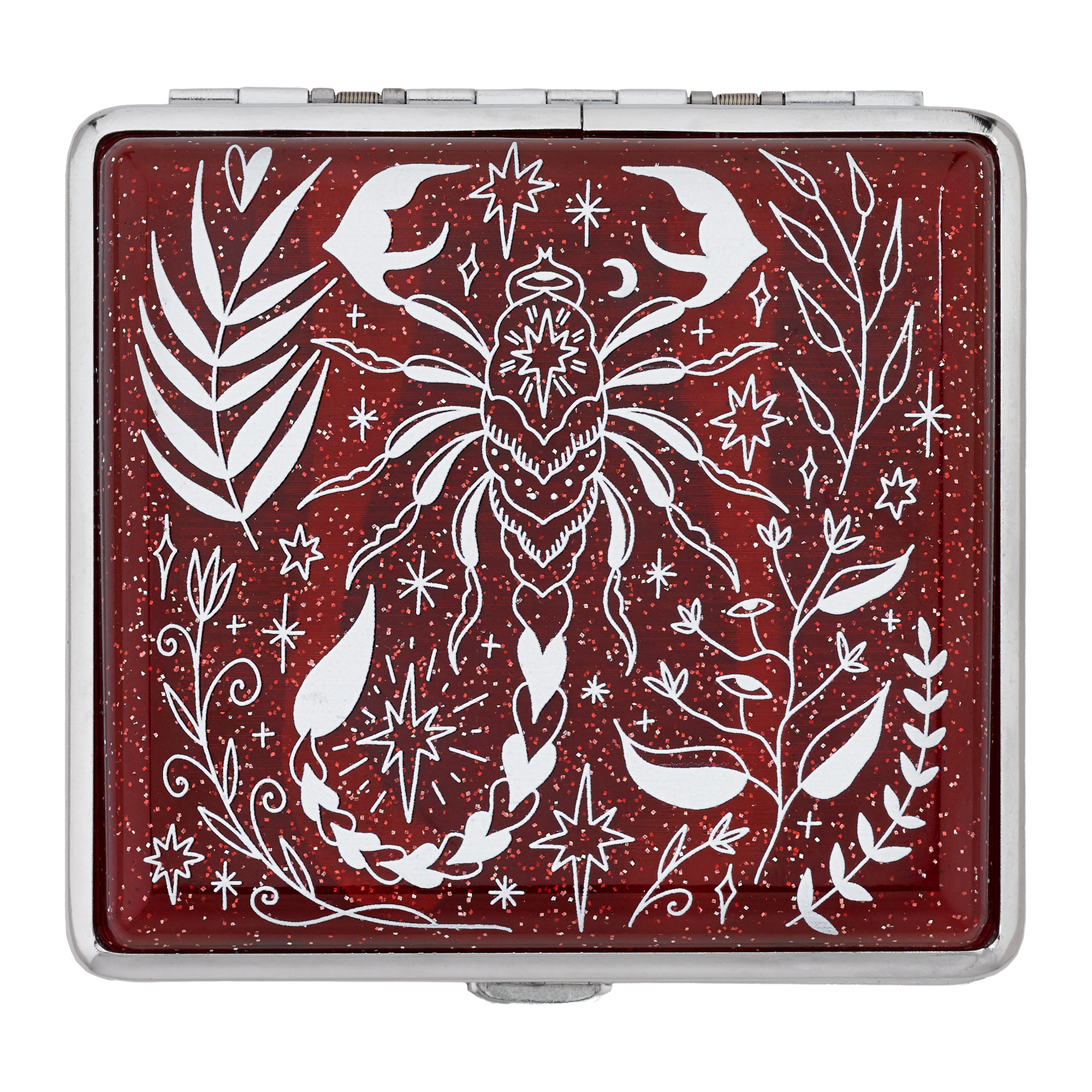 Scorpio Joint Case | Red Glitter Zodiac Stash Box