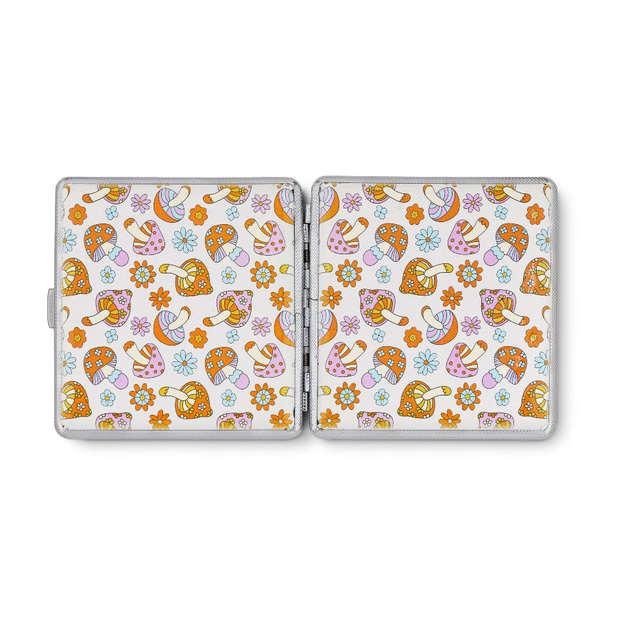 Retro Shroom Square Joint Case | Psychedelic Mushroom Print