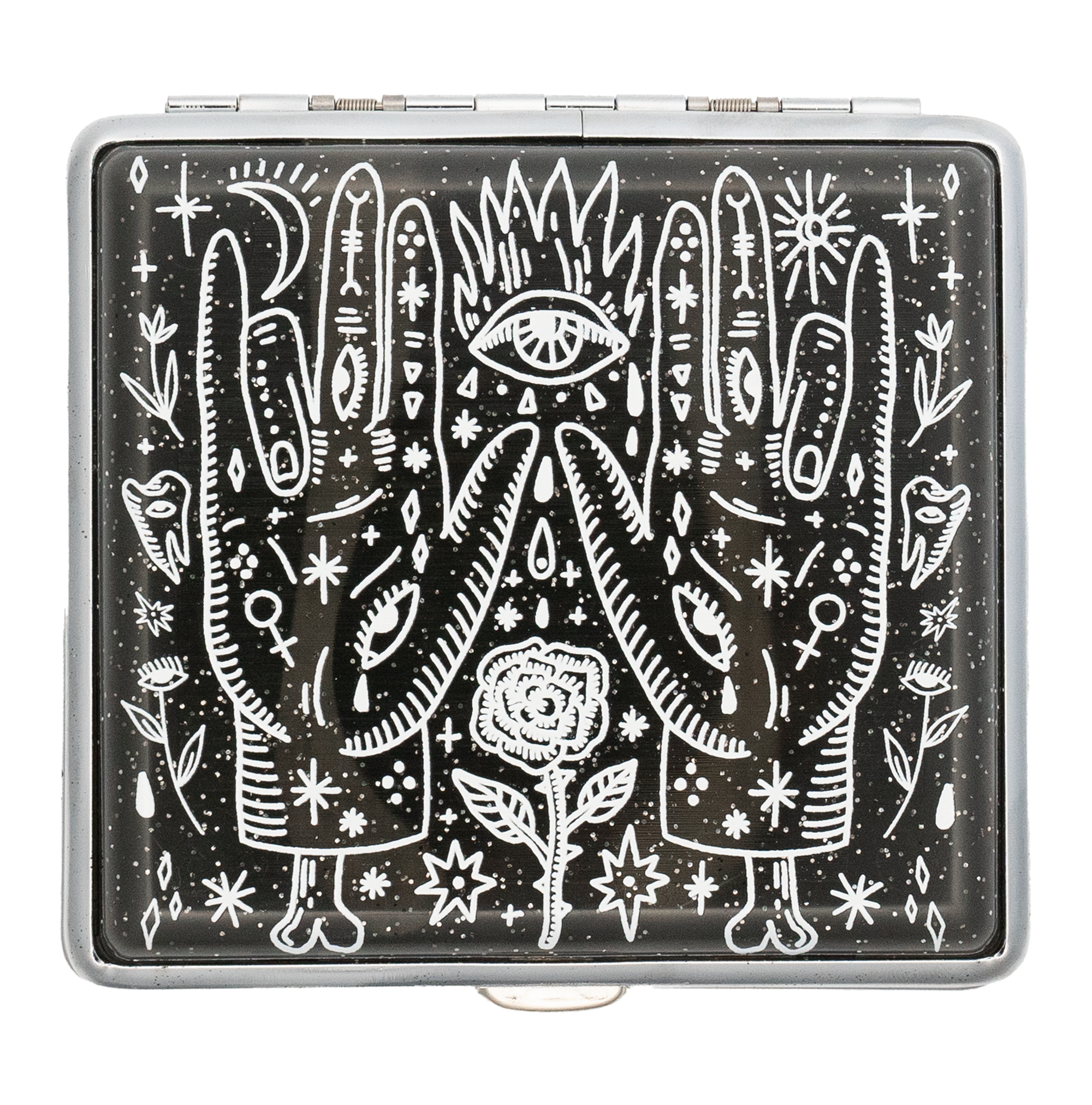 Sun Mudra Joint Case | Black Ritual Stash Box