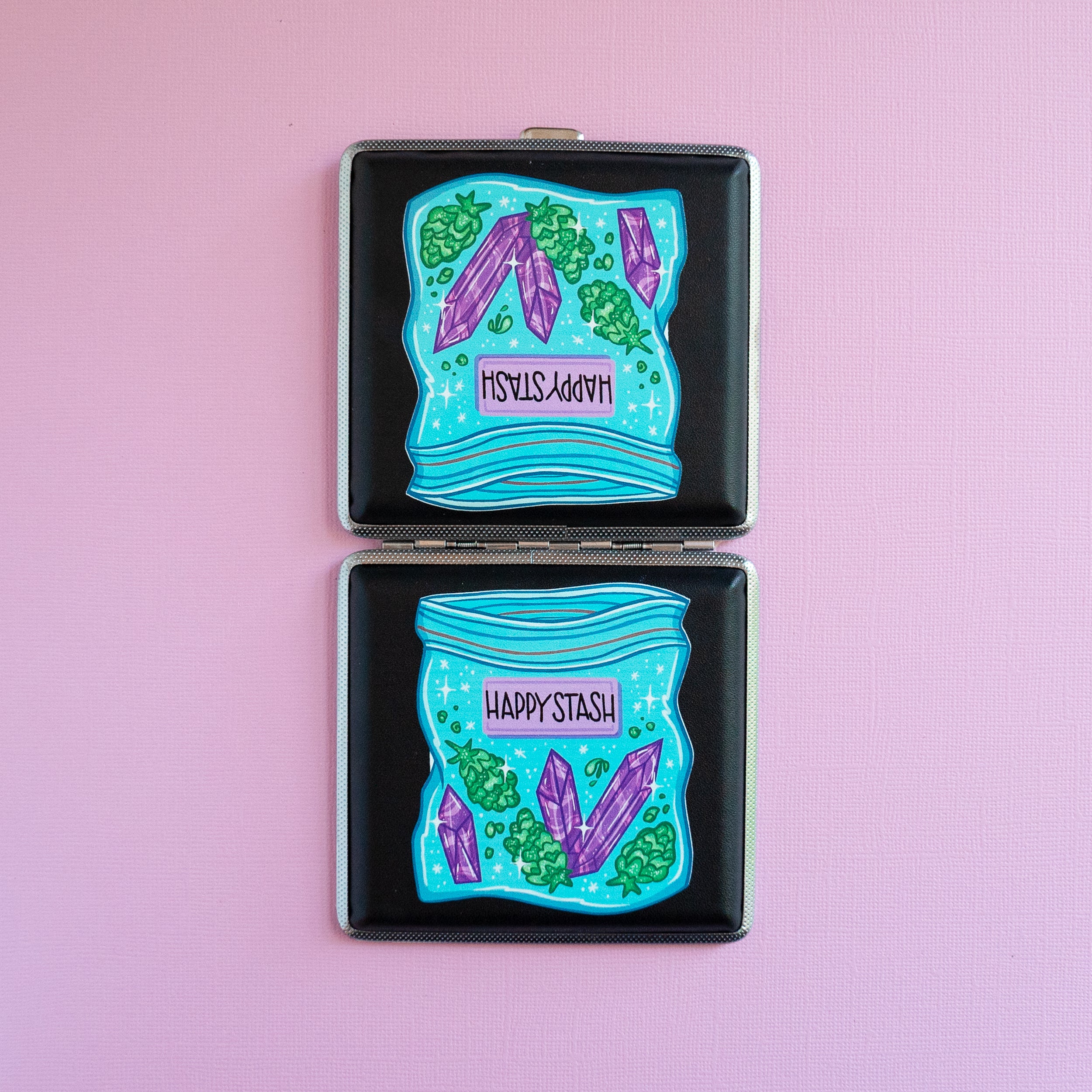 Happy Stash Joint or Vape Stash Case by Tarryn Ann