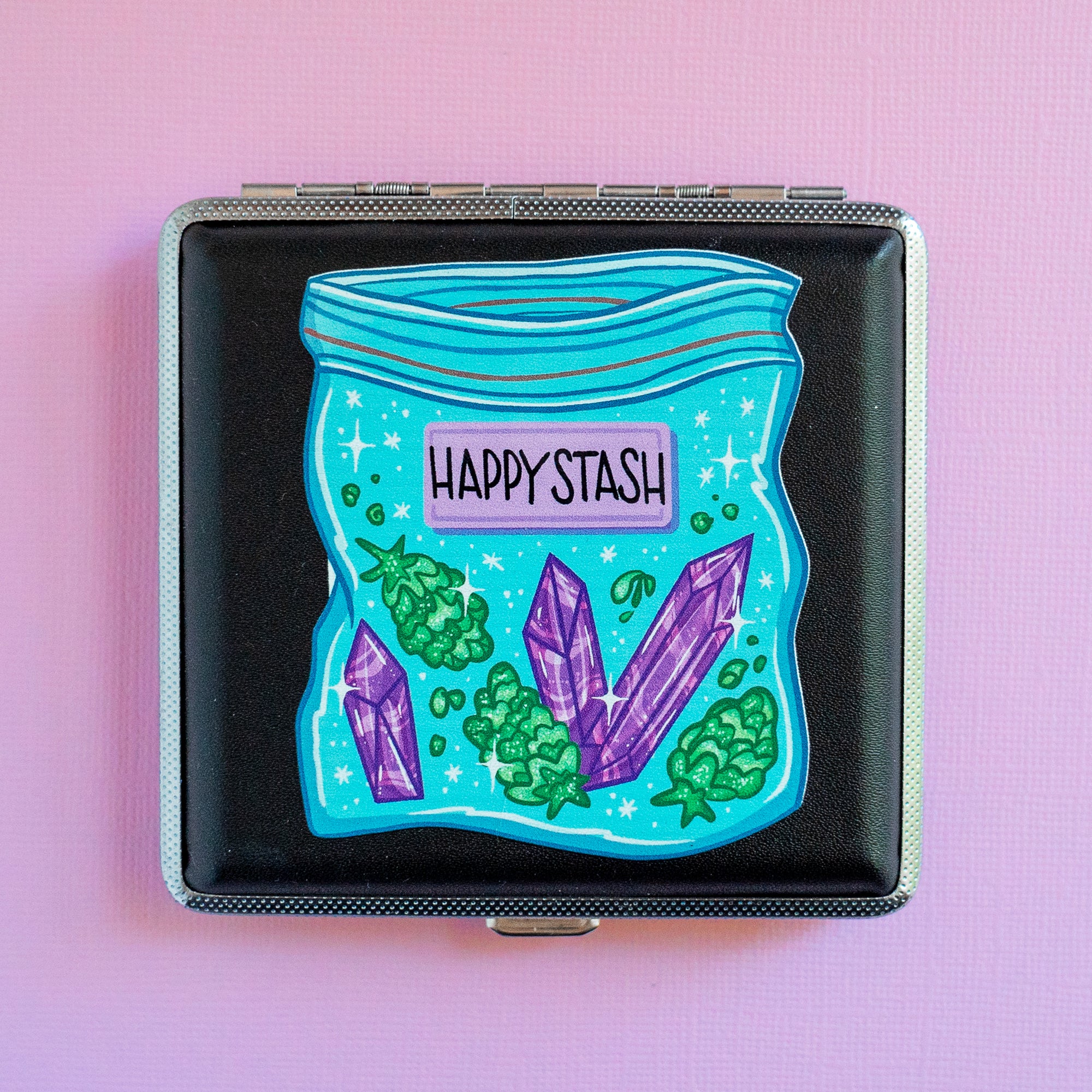Happy Stash Joint or Vape Stash Case by Tarryn Ann